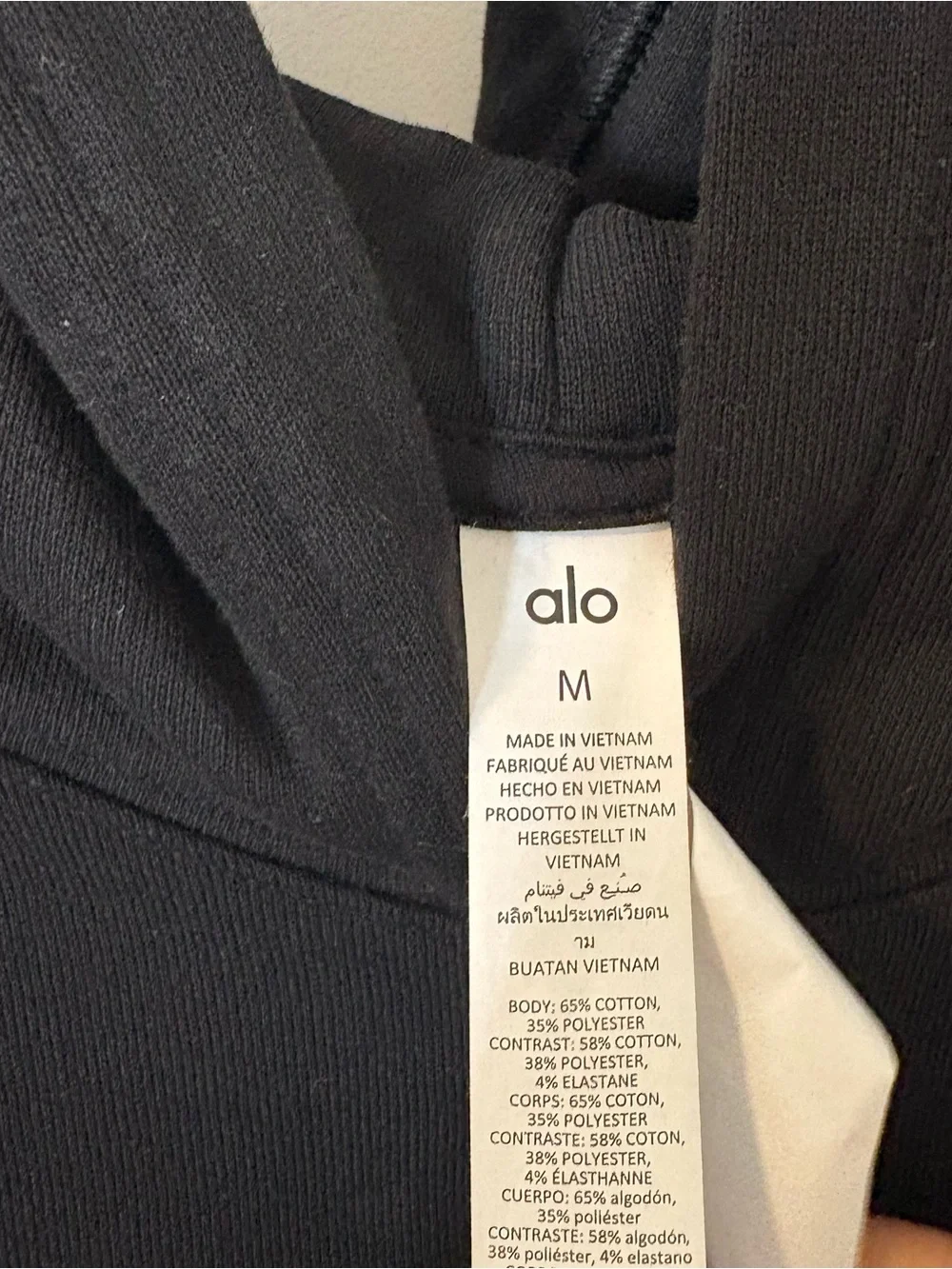 Alo Yoga Shrug It Off Crop Fleece Hoodie